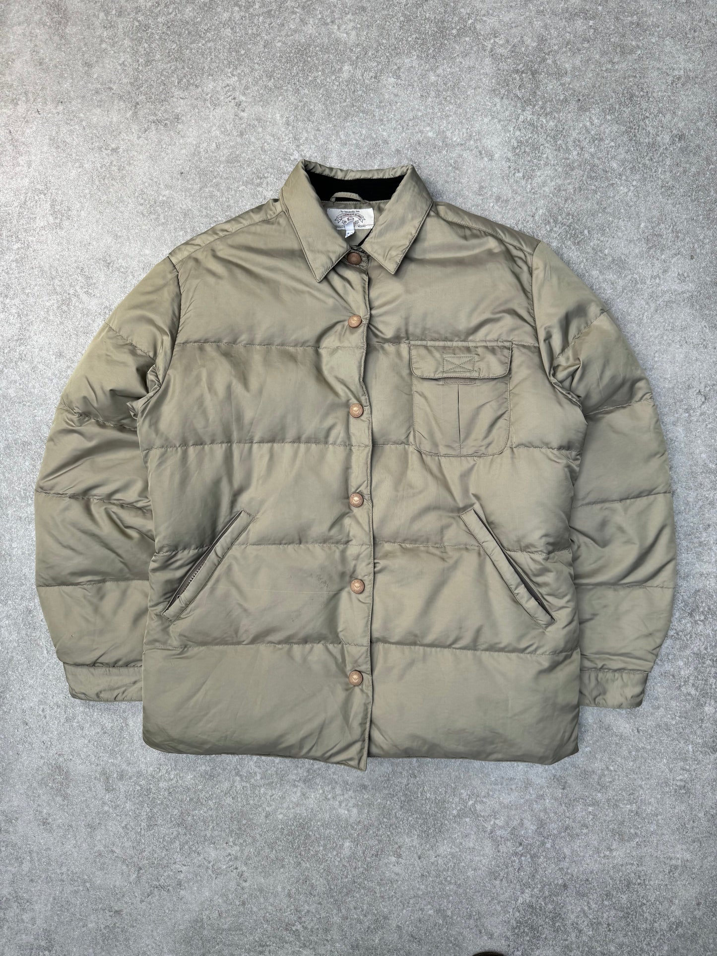 Armani Jeans Lightweight Beige Puffer Jacket