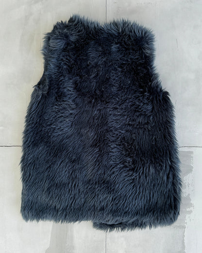 PRADA FAUX FUR WAISTCOAT - S