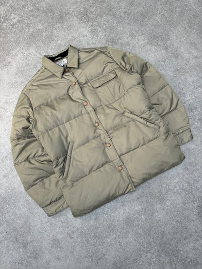 Armani Jeans Lightweight Beige Puffer Jacket