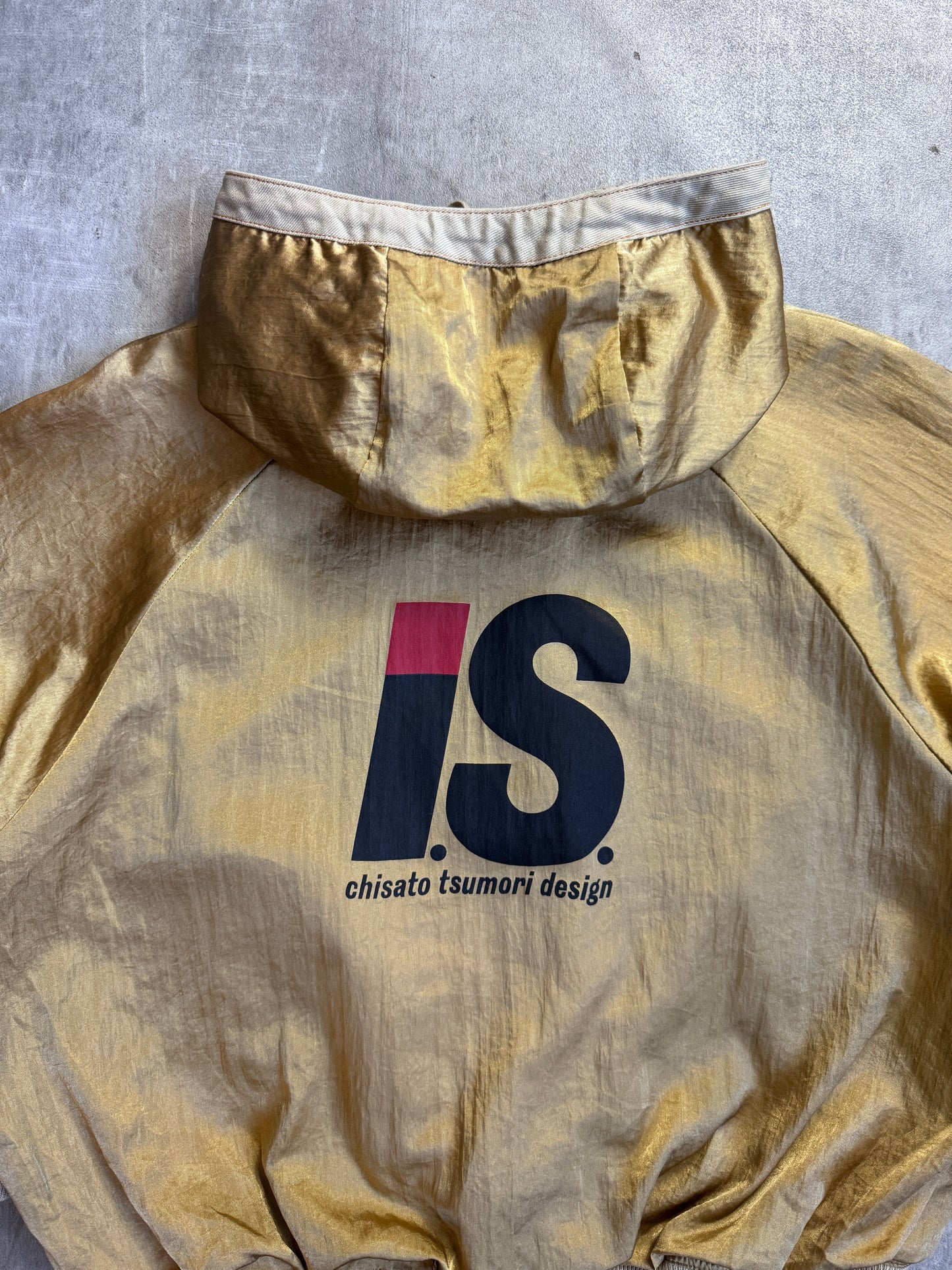 Issey Miyake I.S. Chisato Tsumori Design Reversible Satin Workwear Jacket