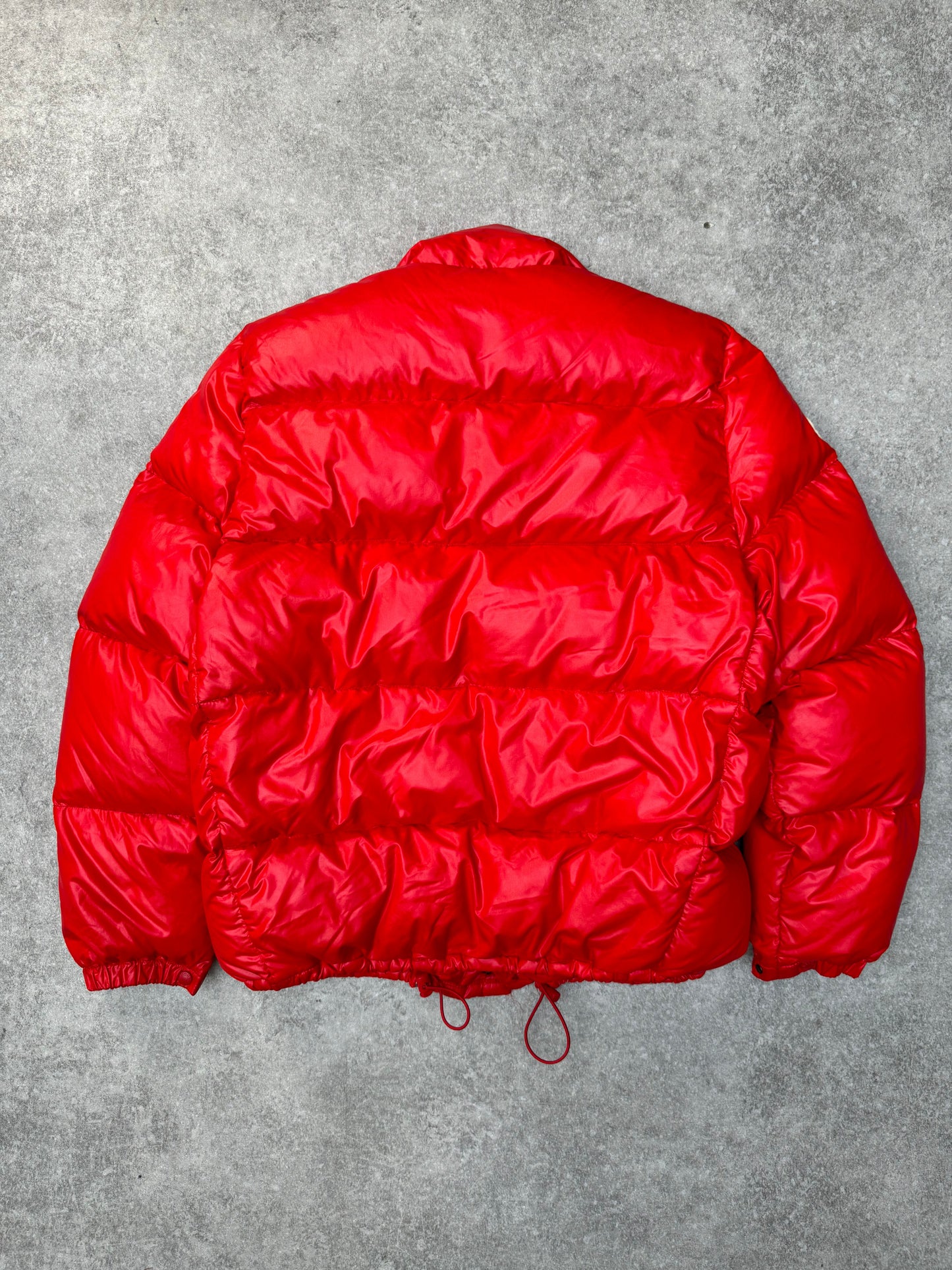 Moncler Red High Neck Puffer Jacket