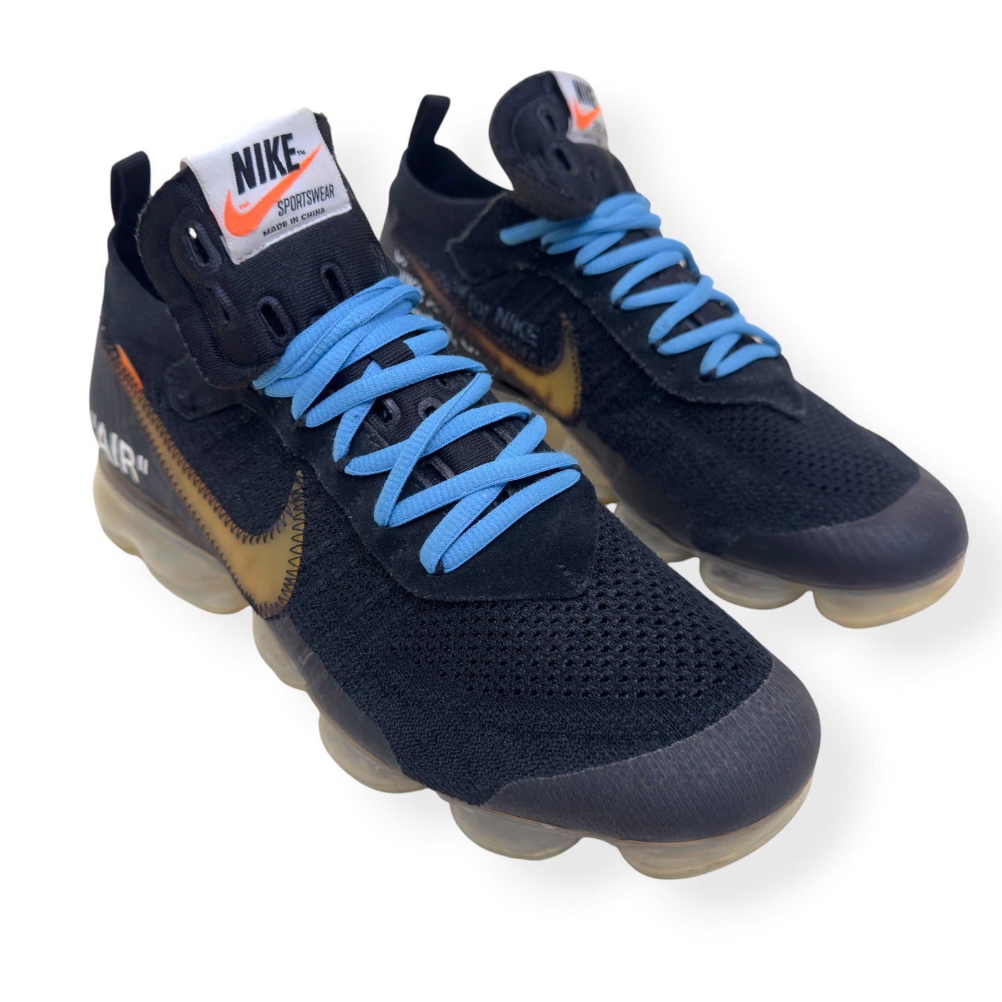 NIKE X OFF-WHITE VAPORMAX SNEAKER BLACK UK8 | UK 8, Black