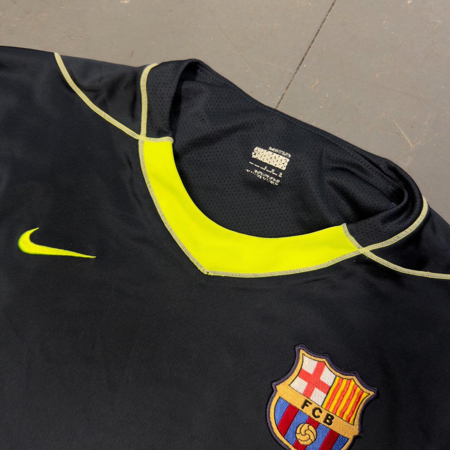 Nike Barcelona 2007/08 Long Sleeve Training Shirt In Navy (L) | Large, Navy