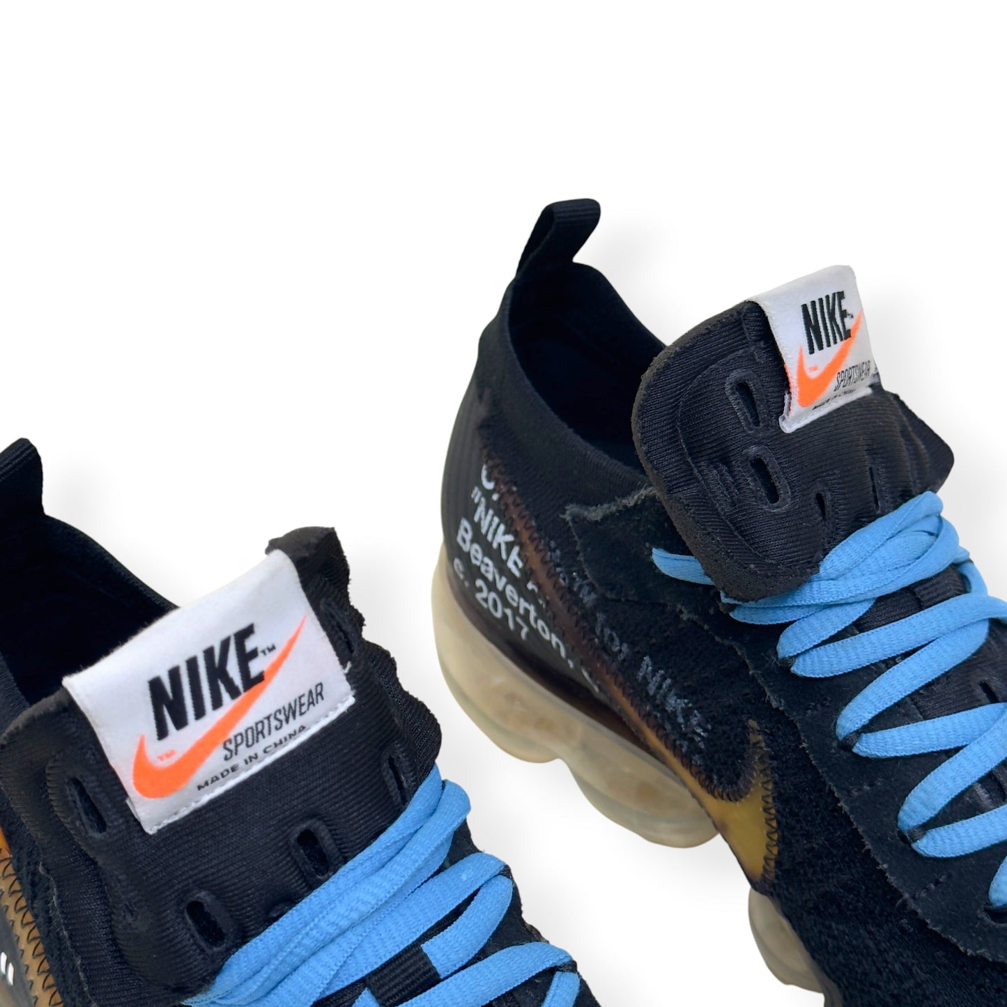 NIKE X OFF-WHITE VAPORMAX SNEAKER BLACK UK8 | UK 8, Black