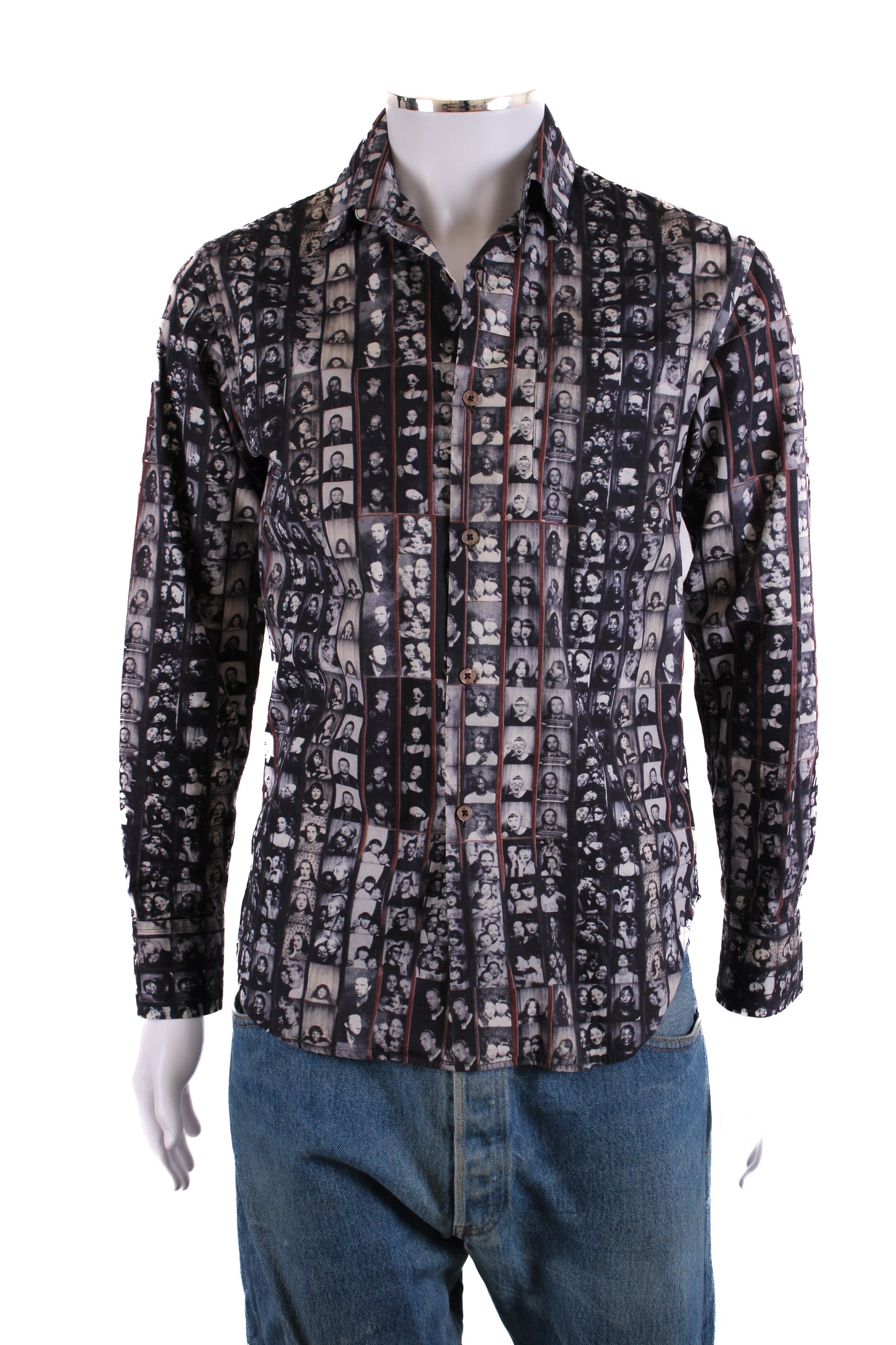 PS Paul Smith photo collage print shirt Grey S | Small, Grey