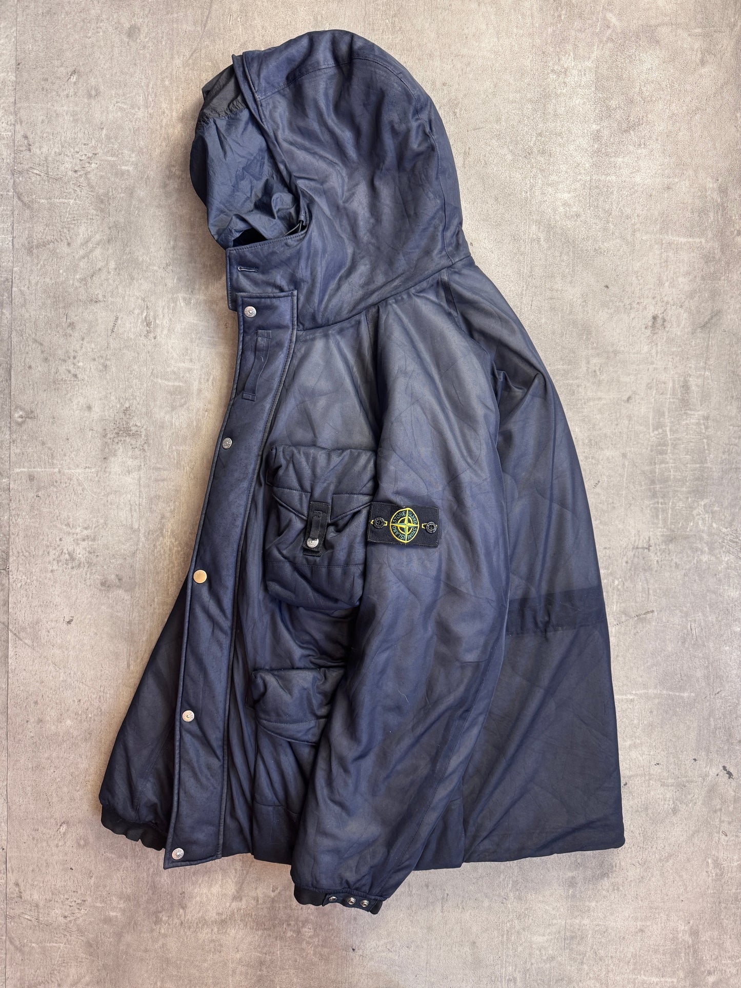 A/W 2009 Stone Island Dual Layer Military Quilt 4 Pocket Parka
