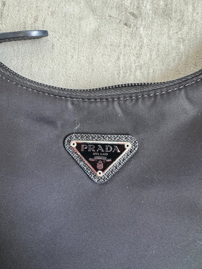 Prada Black Tessuto Shoulder Bag