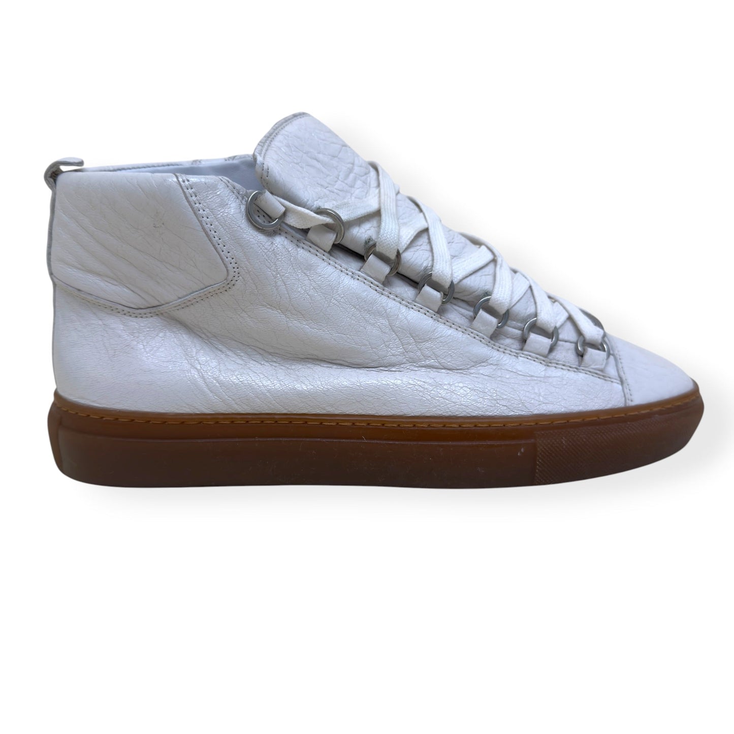 BALENCIAGA ARENA HIGH TOP SNEAKER WHITE / GUM 40 / UK6 | UK 6, White