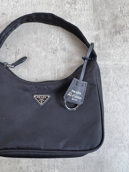 Prada Black Tessuto Shoulder Bag