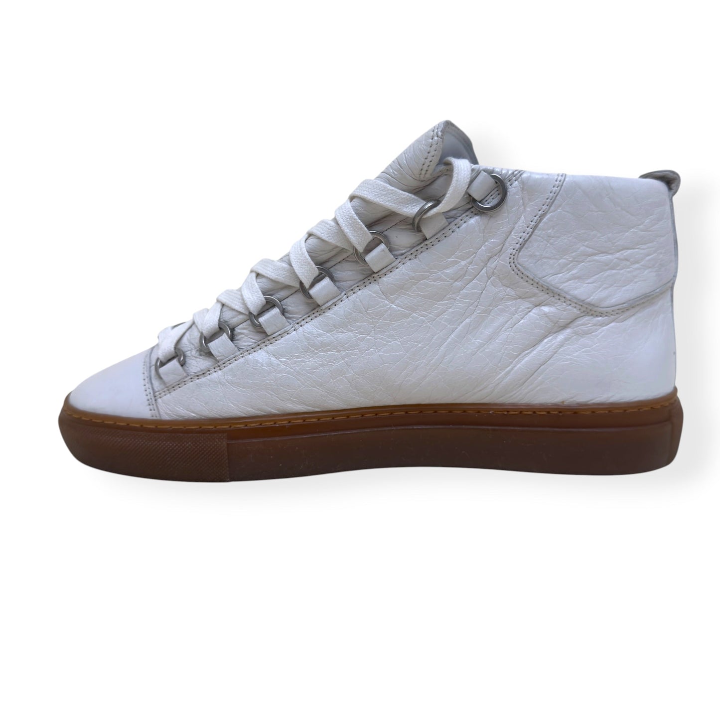 BALENCIAGA ARENA HIGH TOP SNEAKER WHITE / GUM 40 / UK6 | UK 6, White