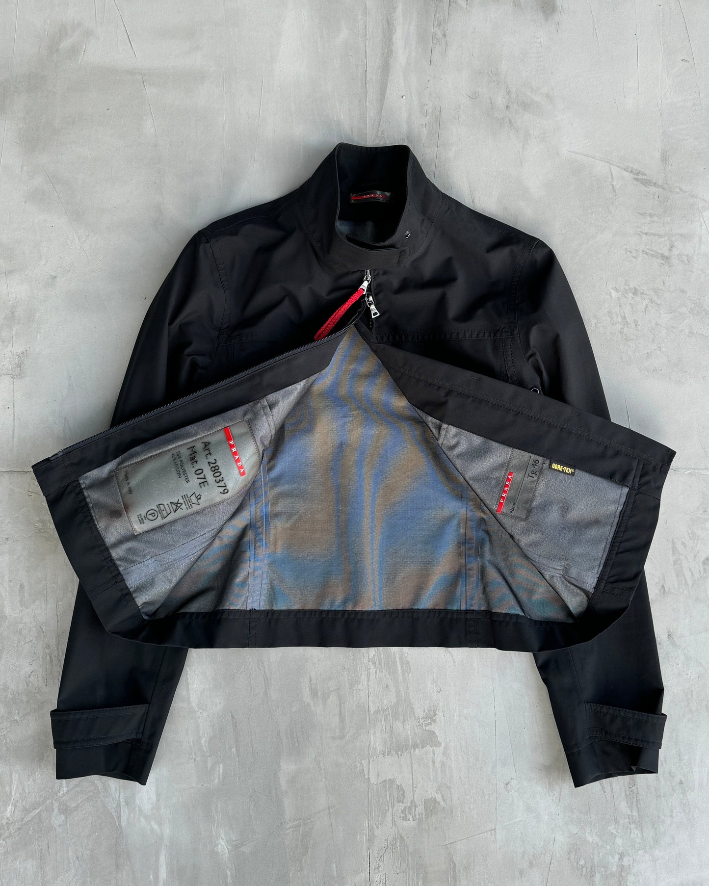 PRADA SPORT 2000'S BLACK GORETEX JACKET - M | Medium, Black