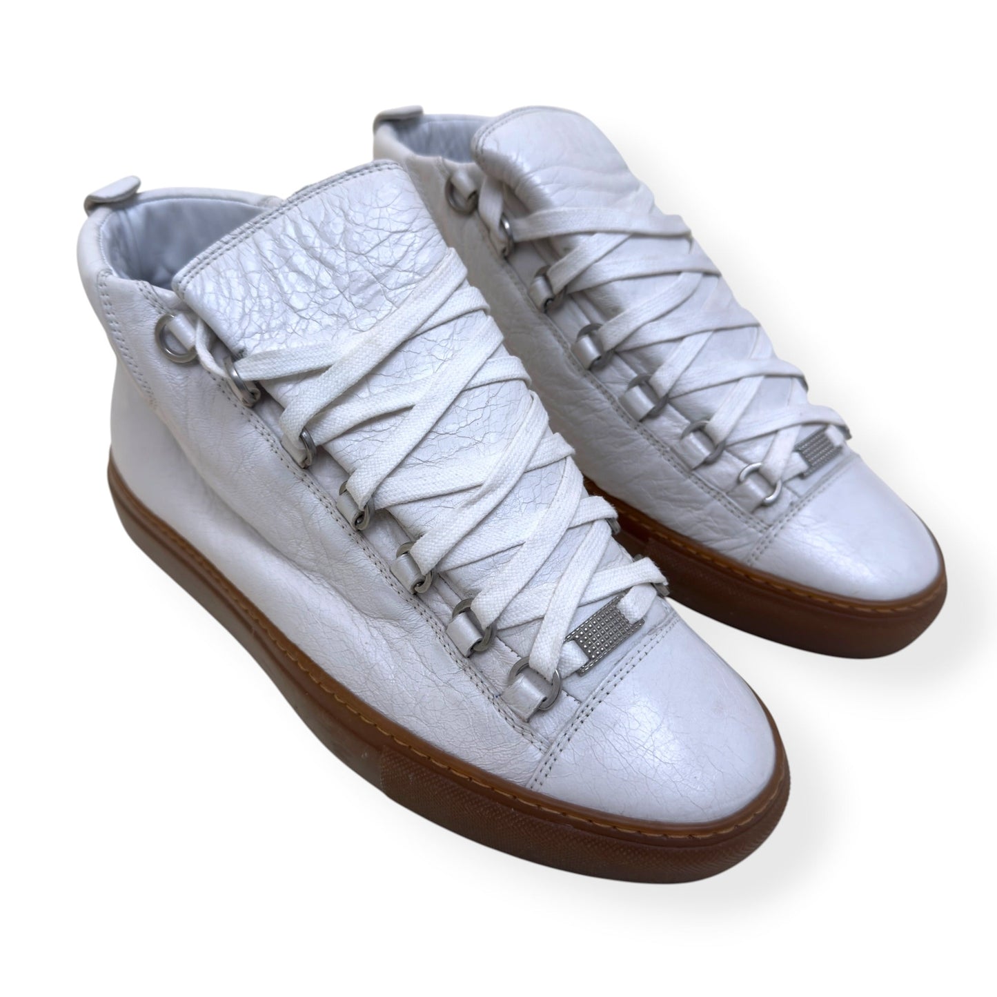 BALENCIAGA ARENA HIGH TOP SNEAKER WHITE / GUM 40 / UK6 | UK 6, White