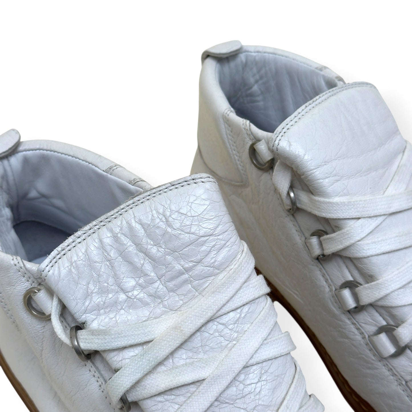 BALENCIAGA ARENA HIGH TOP SNEAKER WHITE / GUM 40 / UK6 | UK 6, White