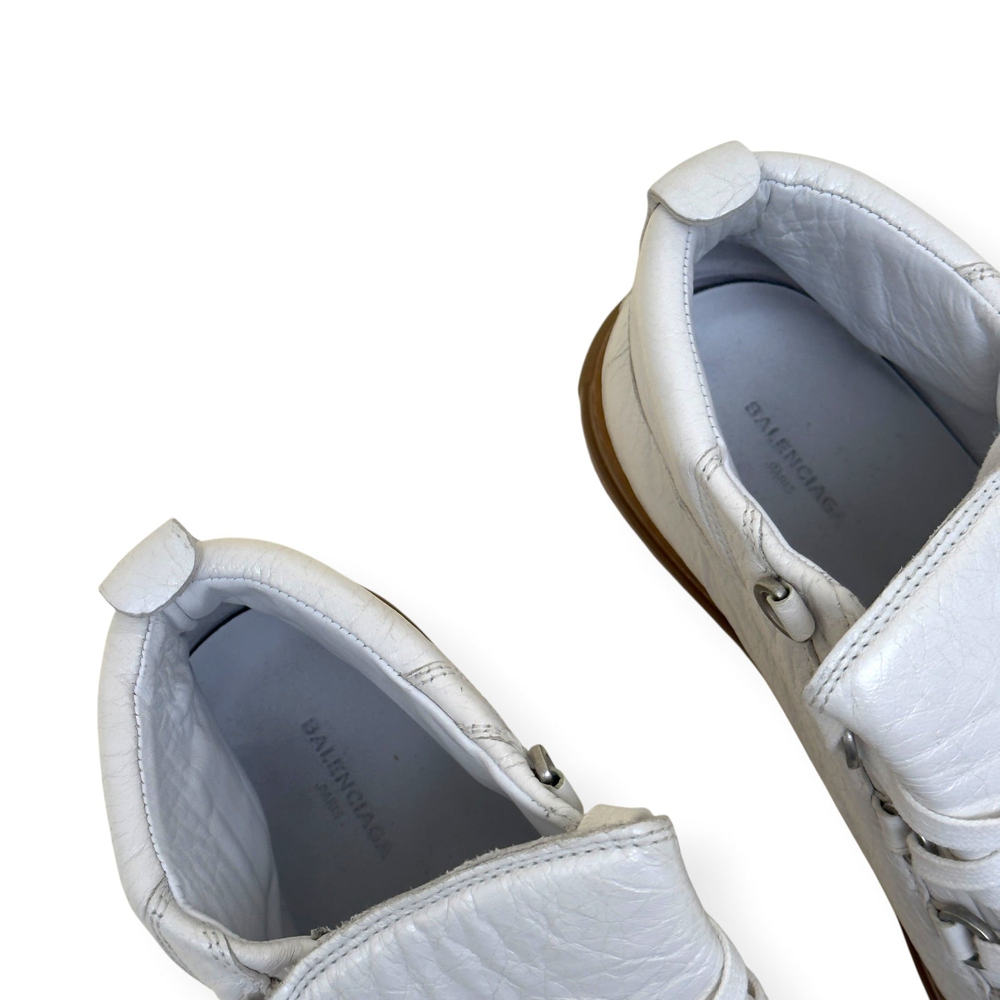 BALENCIAGA ARENA HIGH TOP SNEAKER WHITE / GUM 40 / UK6 | UK 6, White