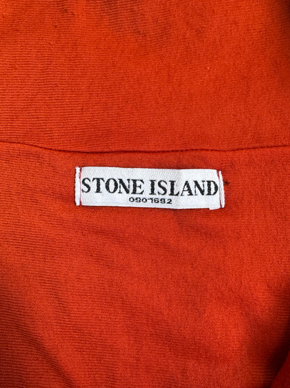 A/W 2007 Stone Island Orange Wool Hooded Sweater