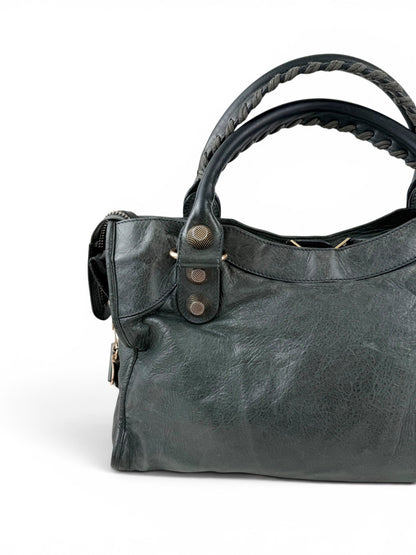 2010s Balenciaga The Giant City 21 Dark Grey Leather Handbag | O/S, Multicoloured