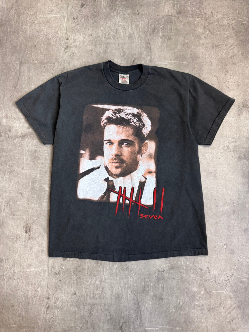 1995 'Se7en' Brad Pitt Single Stitch Graphic Tee