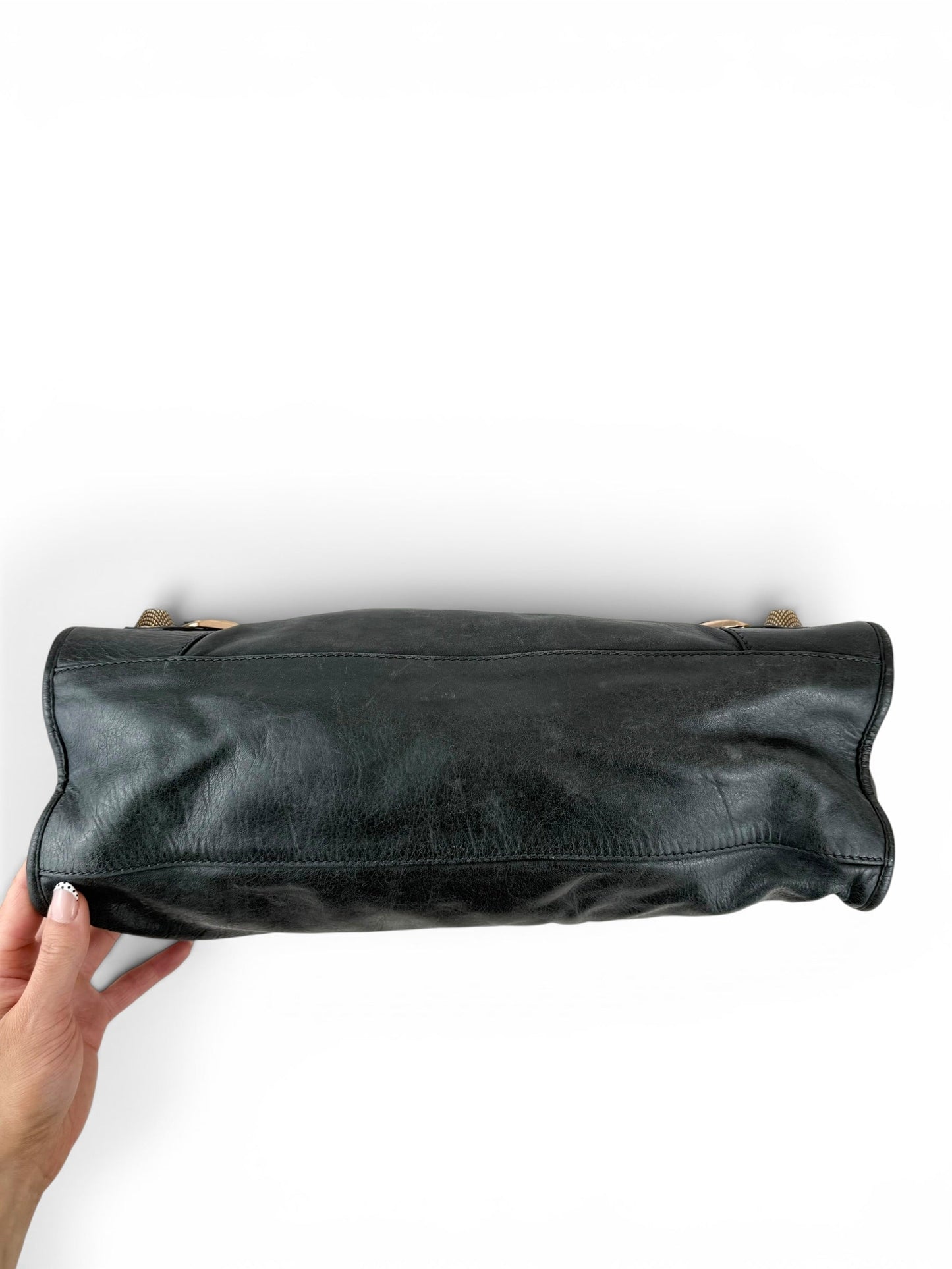 2010s Balenciaga The Giant City 21 Dark Grey Leather Handbag | O/S, Multicoloured