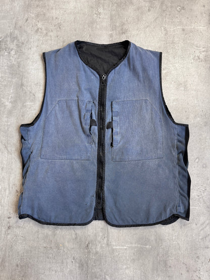 S/S1996 Stone Island Reversible Black Technical Vest