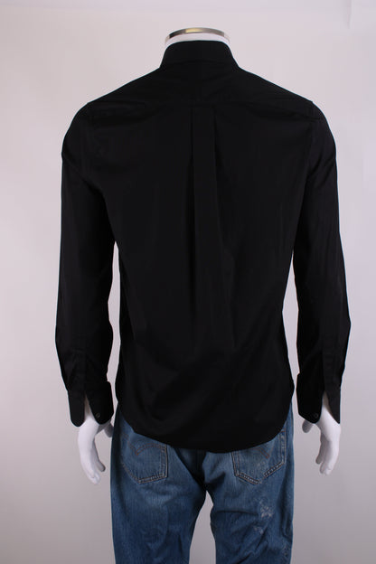 Alexander McQueen L/S Skull Collar Button Shirt Black 15.5/ M | O/S, Black