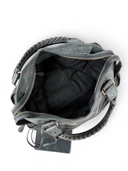 2010s Balenciaga The Giant City 21 Dark Grey Leather Handbag | O/S, Multicoloured