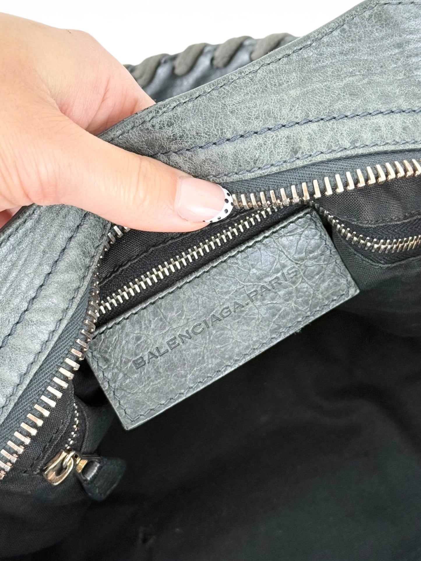 2010s Balenciaga The Giant City 21 Dark Grey Leather Handbag | O/S, Multicoloured