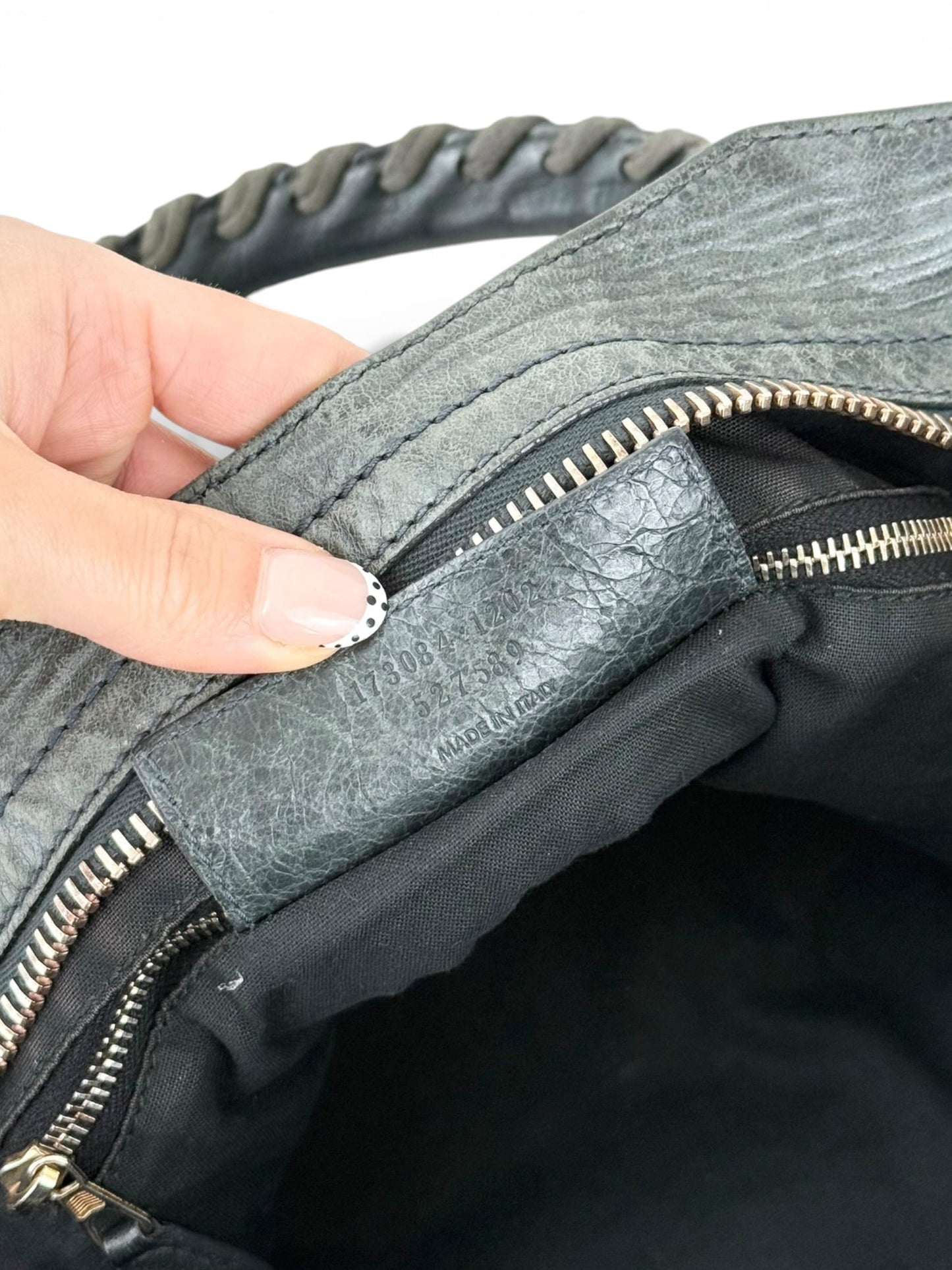 2010s Balenciaga The Giant City 21 Dark Grey Leather Handbag | O/S, Multicoloured
