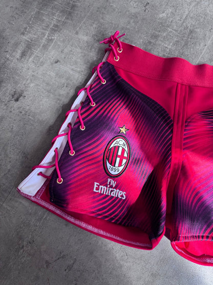 VT Rework: AC Milan Lace Detail Shorts
