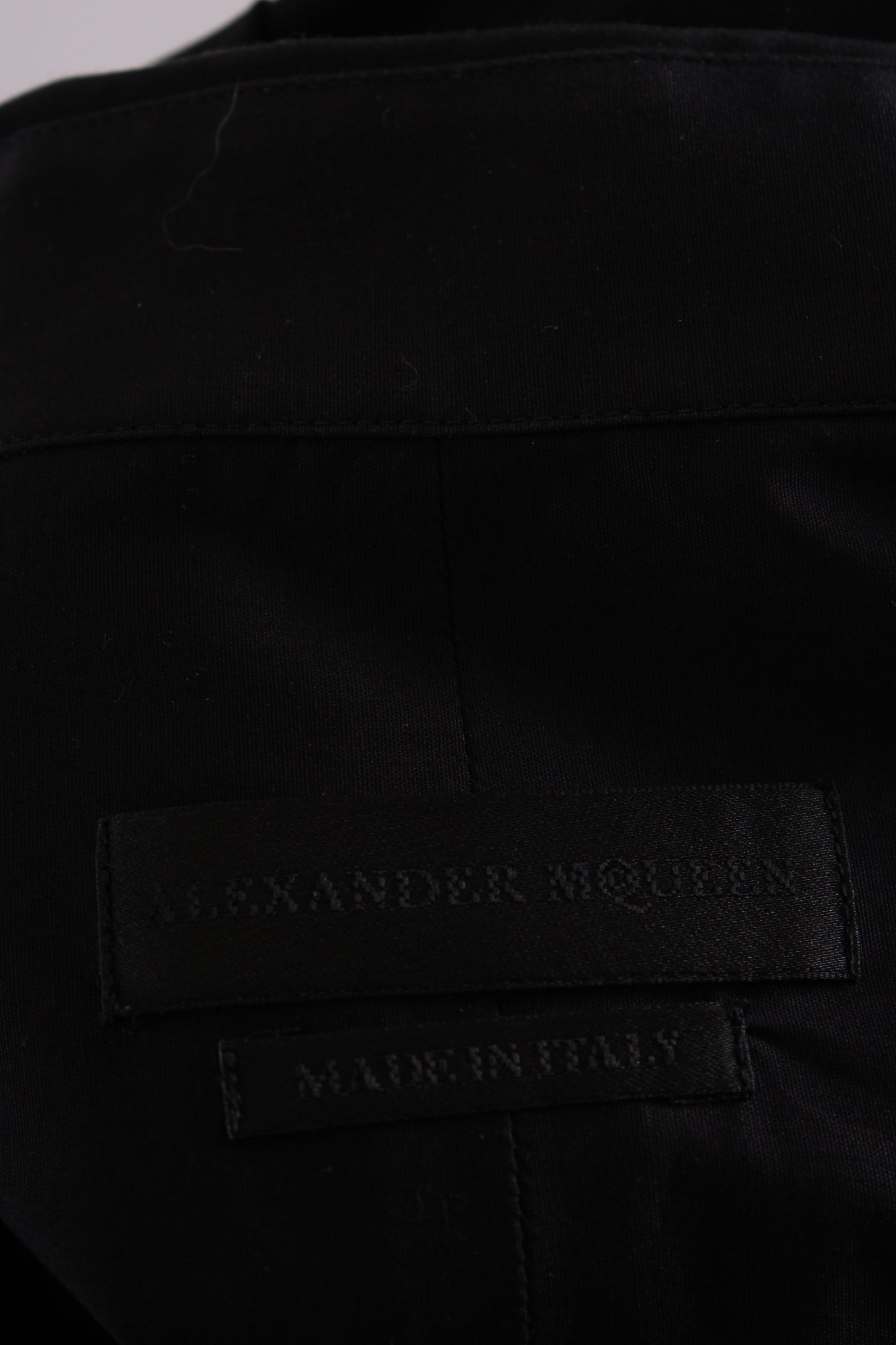 Alexander McQueen L/S Skull Collar Button Shirt Black 15.5/ M | O/S, Black