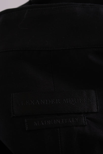 Alexander McQueen L/S Skull Collar Button Shirt Black 15.5/ M | O/S, Black