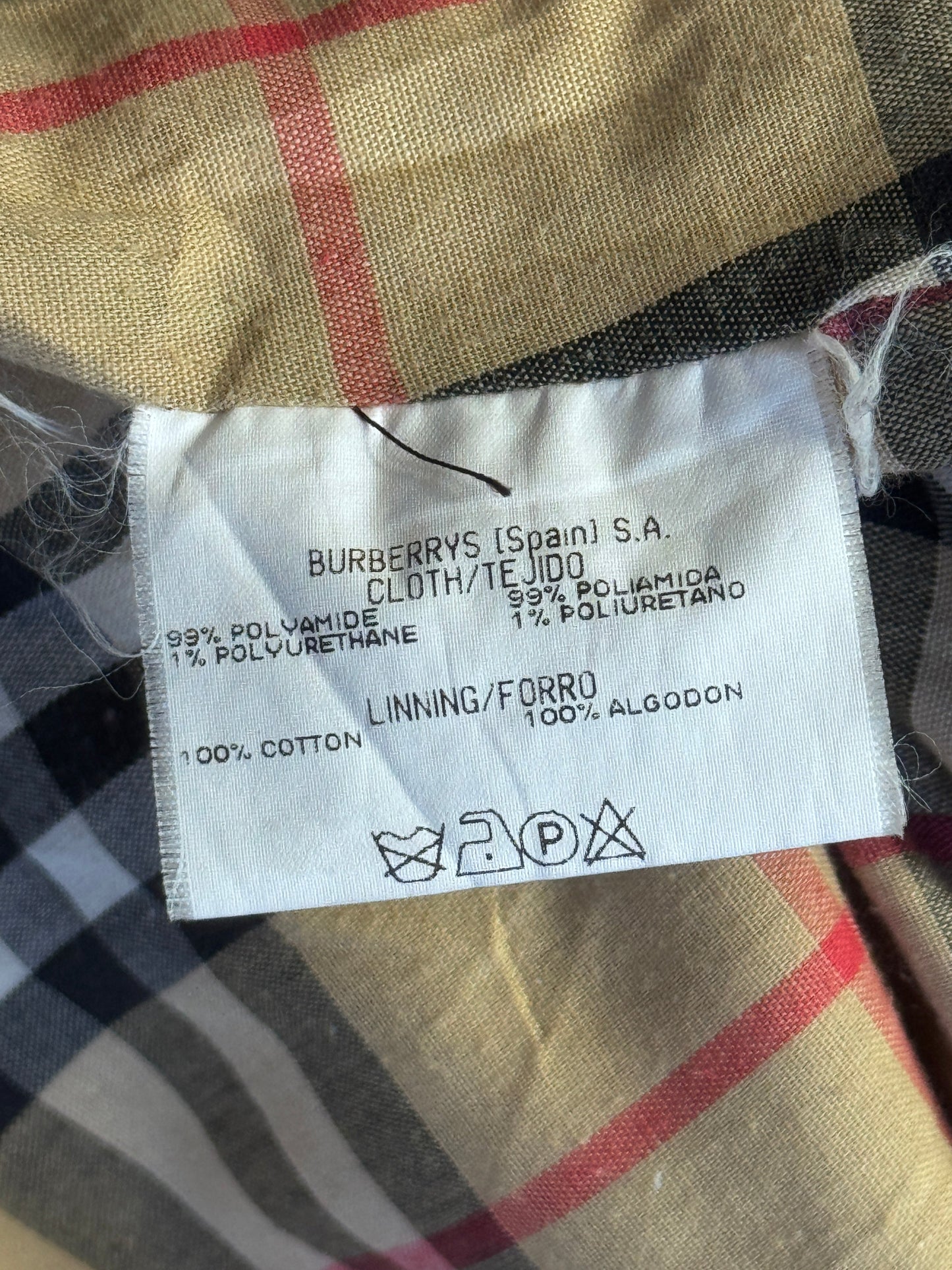 Burberry Navy Nova Check Lined Quilted Pocket Garden Jacket