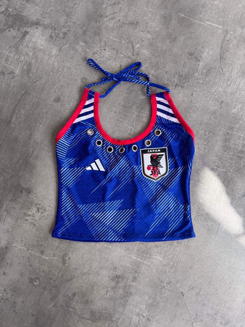 VT Rework: Japan Eyelet Halterneck Top