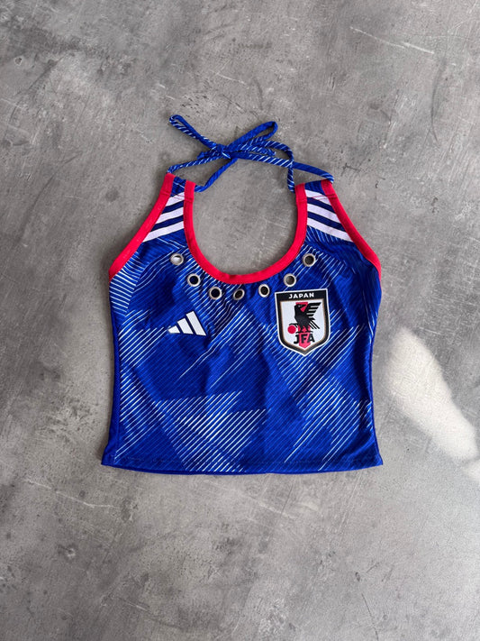 VT Rework: Japan Eyelet Halterneck Top