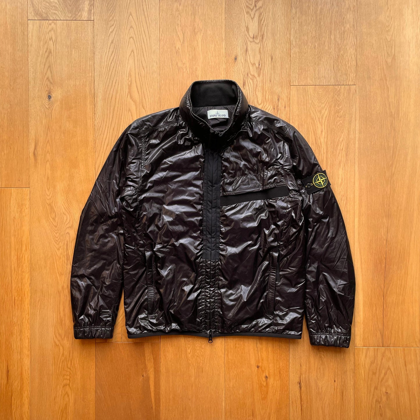 Stone Island Pertex Quantum Y Primaloft Concealed Hood Jacket | Large, Burgundy