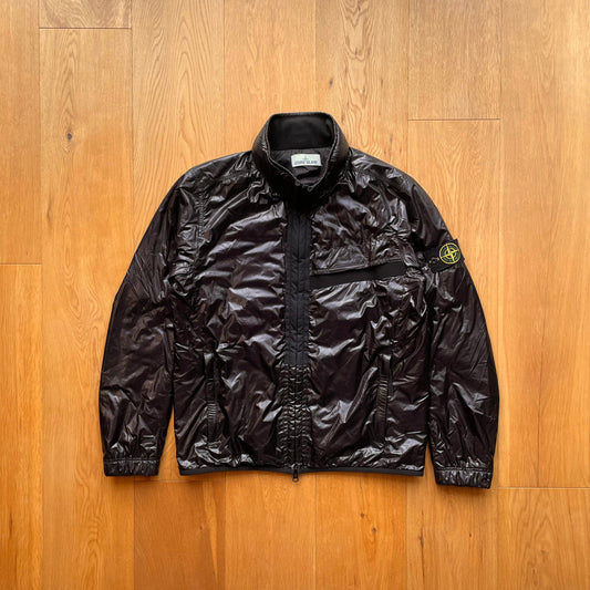 Stone Island Pertex Quantum Y Primaloft Concealed Hood Jacket | Large, Burgundy