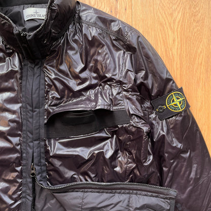 Stone Island Pertex Quantum Y Primaloft Concealed Hood Jacket | Large, Burgundy