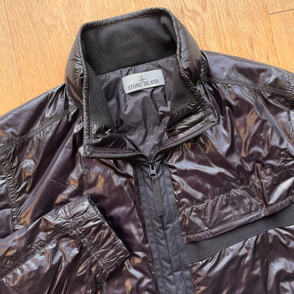 Stone Island Pertex Quantum Y Primaloft Concealed Hood Jacket | Large, Burgundy