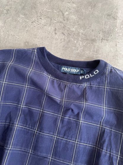 Polo Ralph Lauren Plaid Navy Nylon Sweater