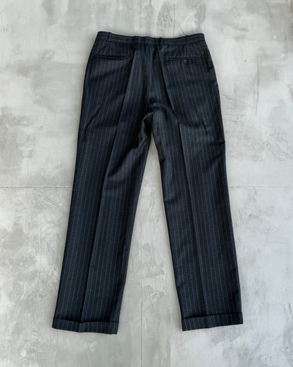 CHRISTIAN DIOR MONSIEUR DOUBLE BREASTED WOOL PINSTRIPE SUIT - 40R / M-L | 40R, Multicoloured