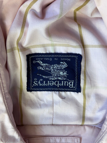 Burberry Baby Pink Belted Half Lined Trench Coat