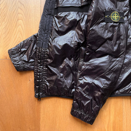 Stone Island Pertex Quantum Y Primaloft Concealed Hood Jacket | Large, Burgundy