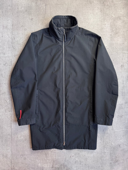 Prada Black Nylon Gore Tex Dual Zip Tech Jacket ART SGV732 (Sold As Seen)