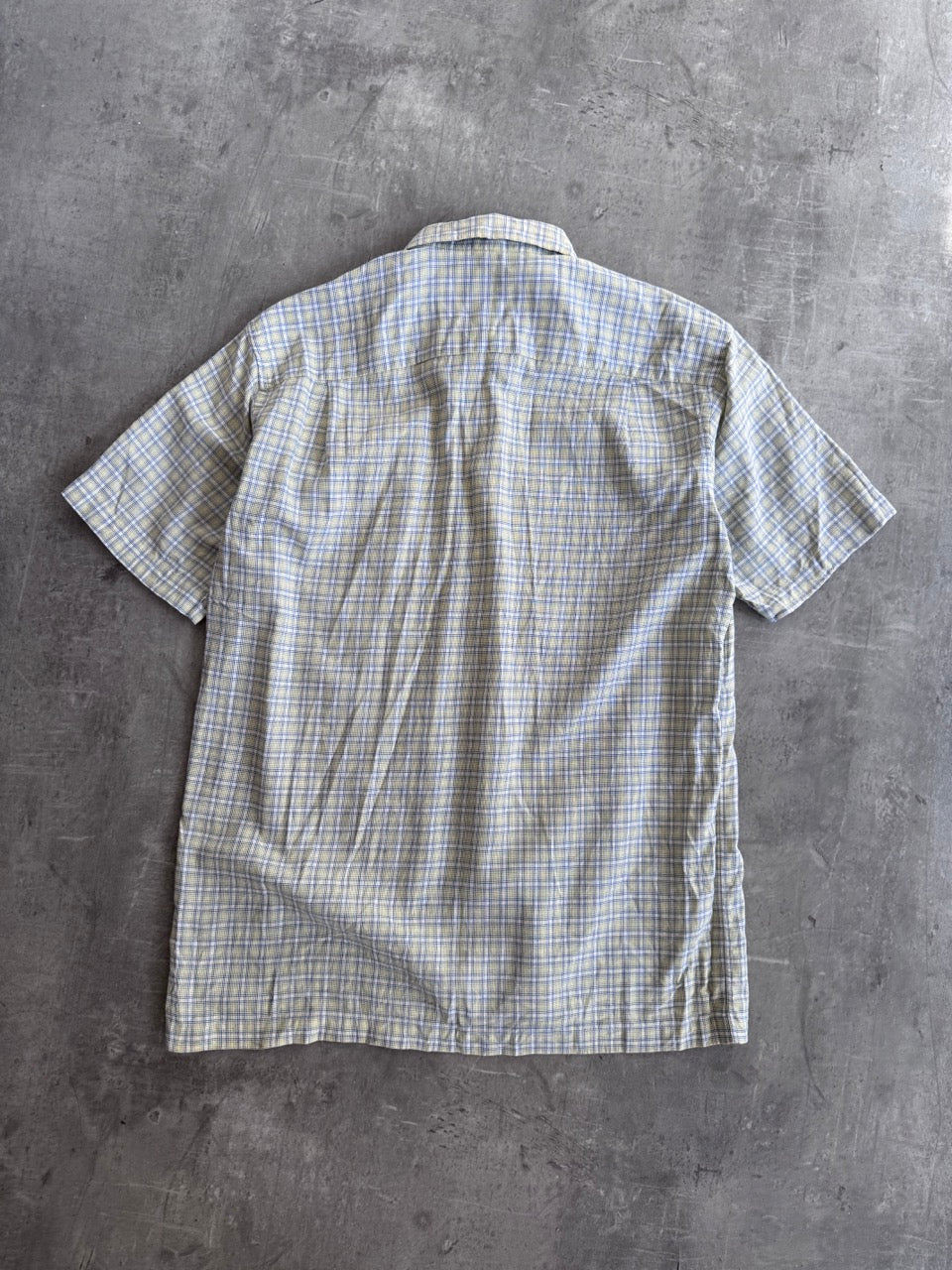 YSL Green Check Cotton Shirt