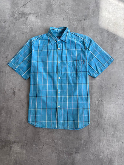 Stussy Blue Plaid Cotton Shirt