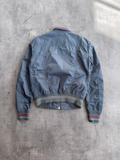 Marithe Francois Girbaud Sage Nylon Technical Bomber Jacket
