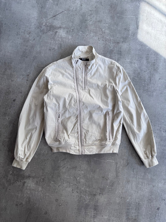 Raf Simons Asymmetrical Beige Bomber