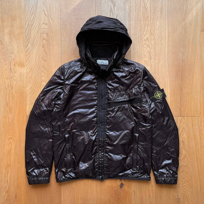 Stone Island Pertex Quantum Y Primaloft Concealed Hood Jacket | Large, Burgundy