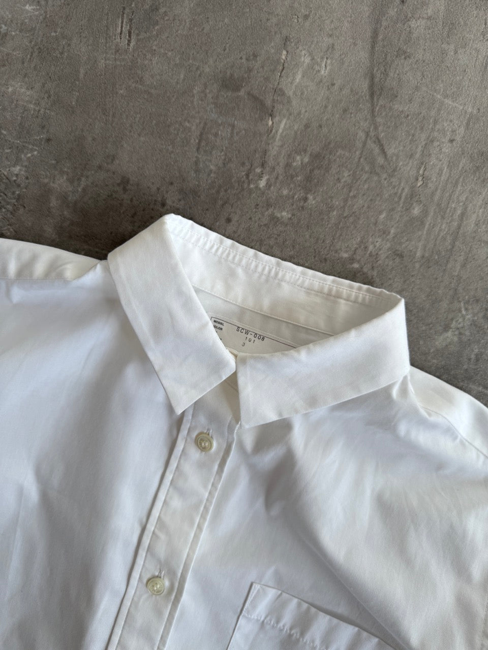 Sacai Lace Detail Drawstring White Shirt