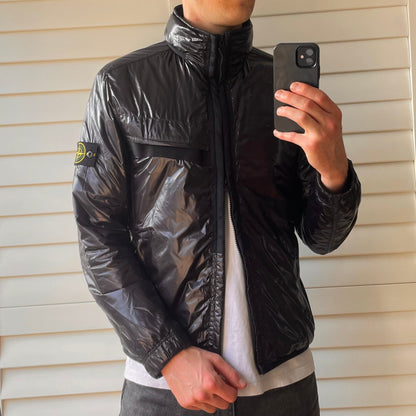 Stone Island Pertex Quantum Y Primaloft Concealed Hood Jacket | Large, Burgundy