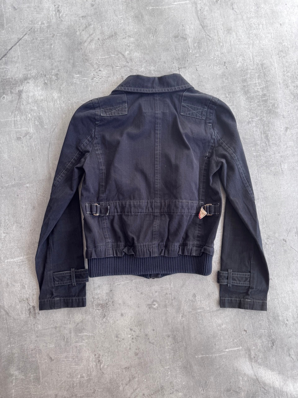 Burberry Blue Label Black Cropped Cotton Jacket